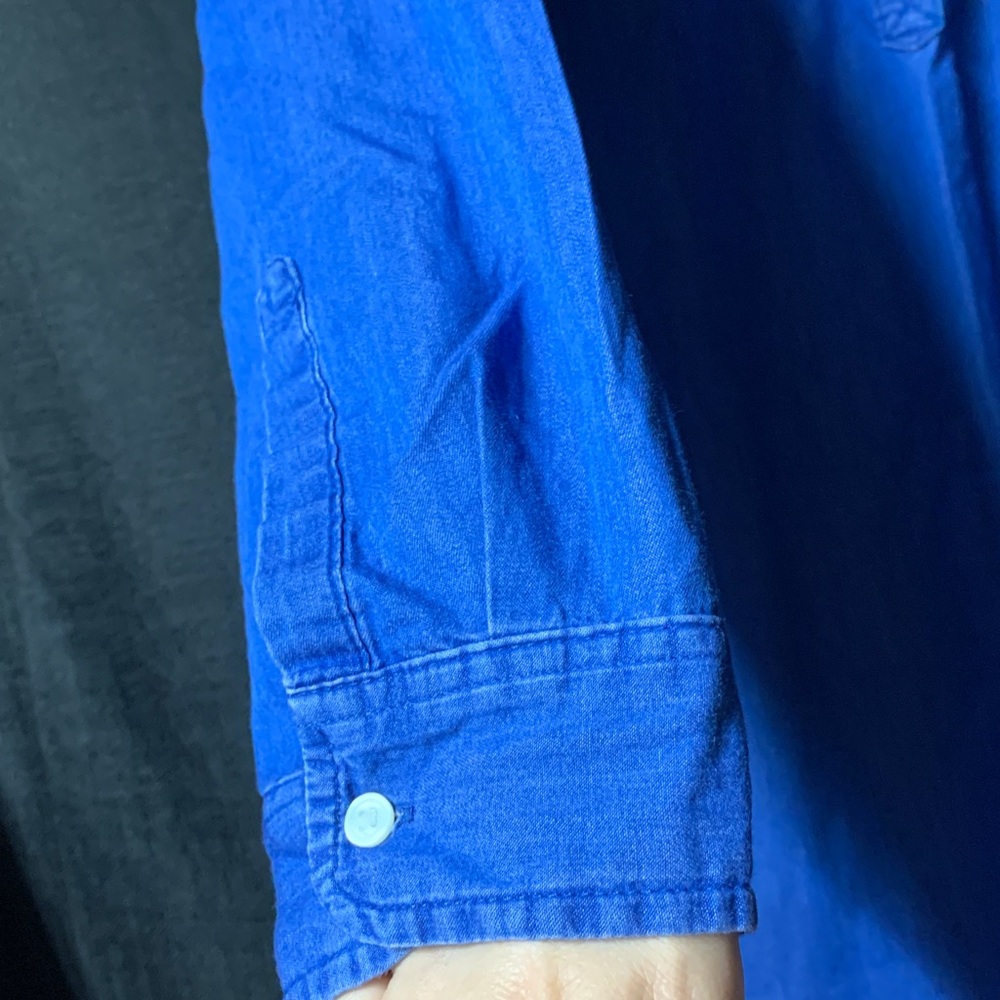 Old Navy Long Sleeve Blue shirt Dress XL - Picture 3 of 10